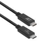 Titan Cable C naar C snellaadkabel: USB-C naar USB-C, 2 meter, zwart