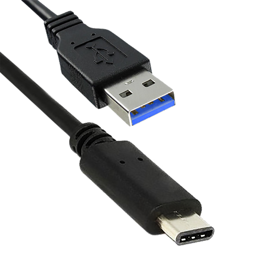 Titan Cable A naar C snellaadkabel: USB-A naar USB-C, 1 meter, zwart
