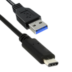 Titan Cable A naar C snellaadkabel: USB-A naar USB-C, 1 meter, zwart