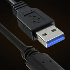 Close-up van de USB-A connector van de Titan Cable A naar C
