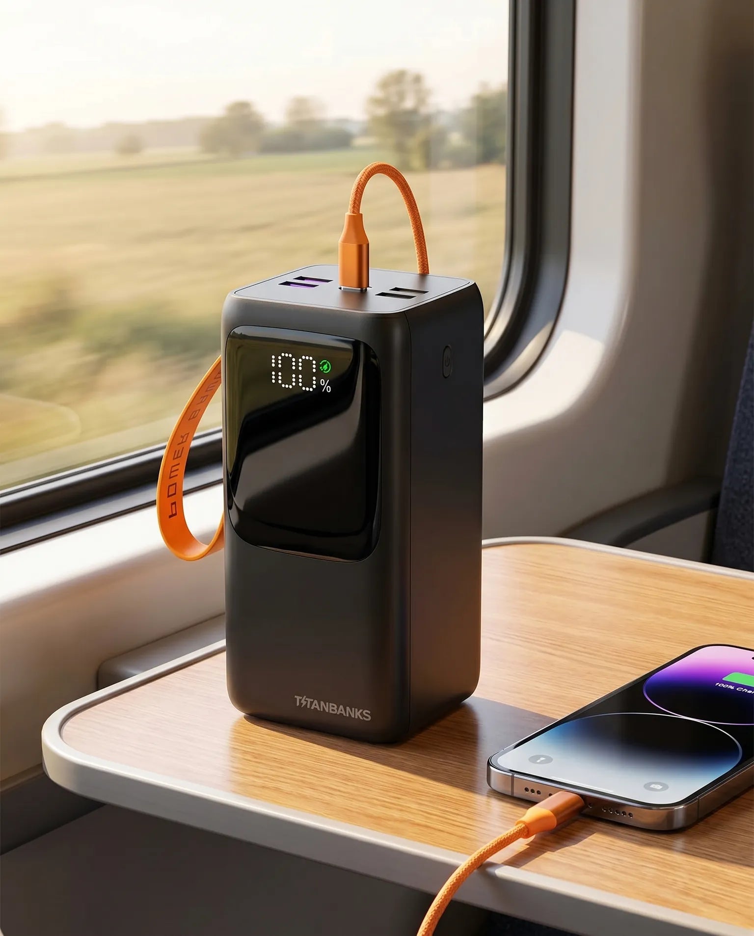 Snel bijladen in de trein